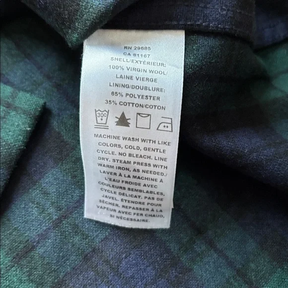 Pendleton Original Board Shirt Authentic Black Watch Tartan Wool Loop Collar XL - Picture 7 of 12